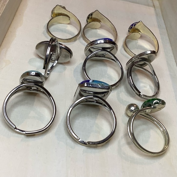 NEW Vintage cocktail ring Millefiori Adjustable - Picture 5 of 7